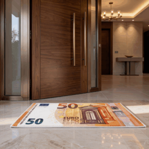 Multi purpose rug 50 x 80 cm 50 euro bill